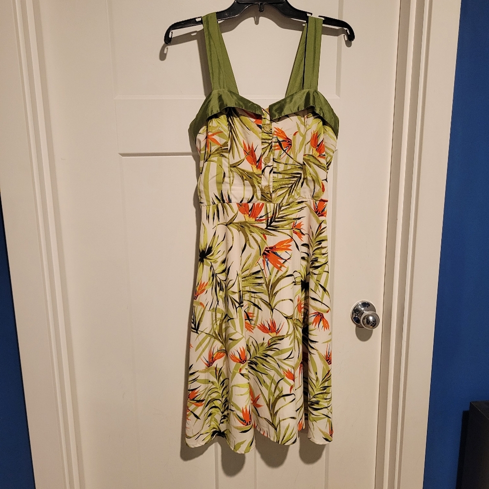 Yellow Star Bird of Paradise Dress